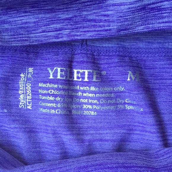 💜Yelete Ombré Purple 3/4 Leggings💜 - Picture 8 of 8